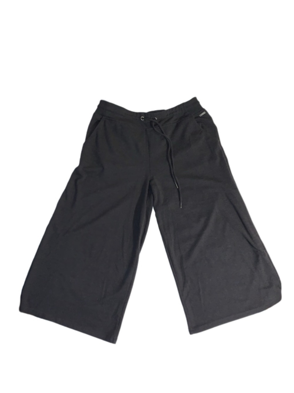 Women's Hyba Black Wide Leg capri Pants Size L